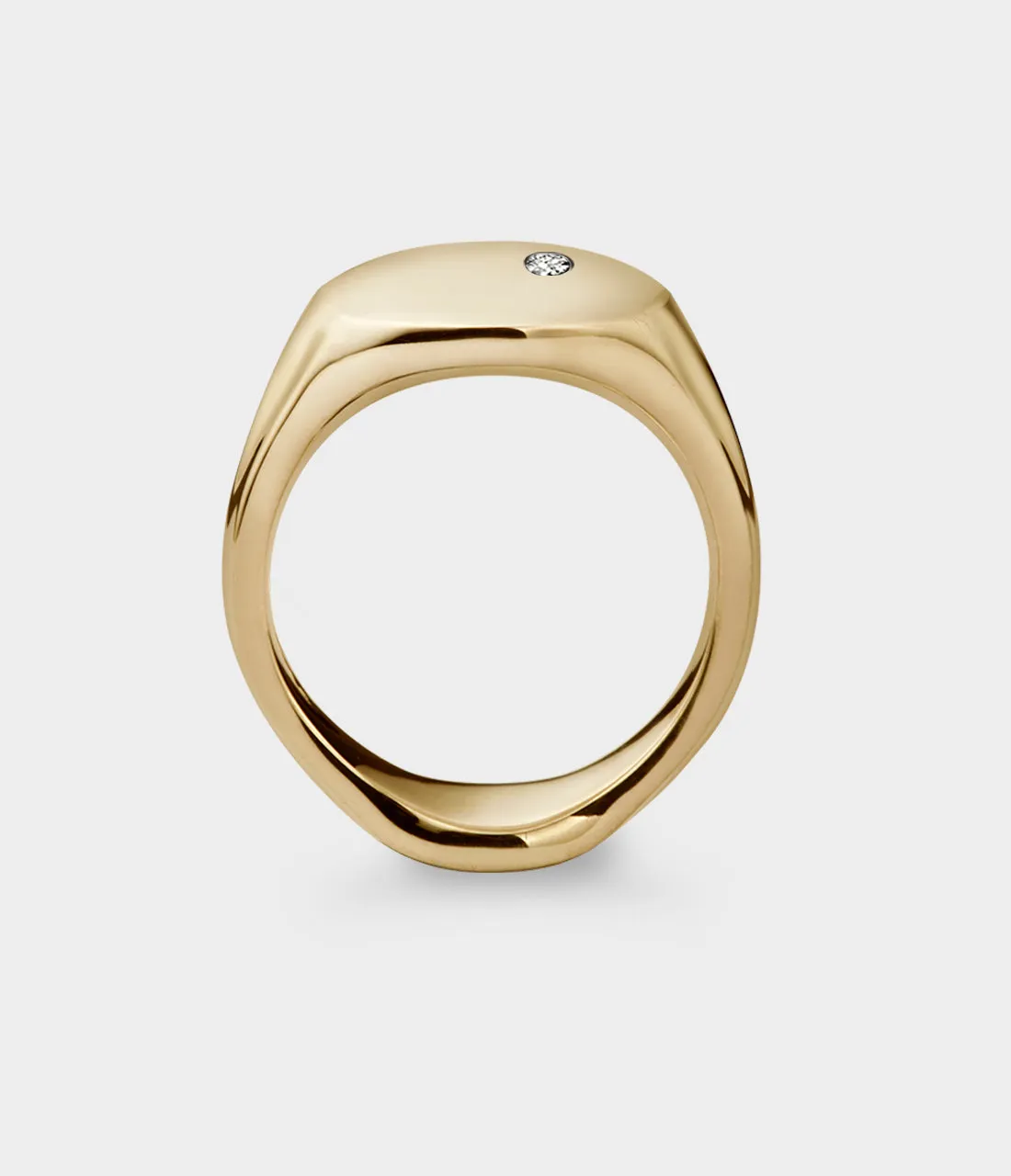 Oval Men's Signet Ring