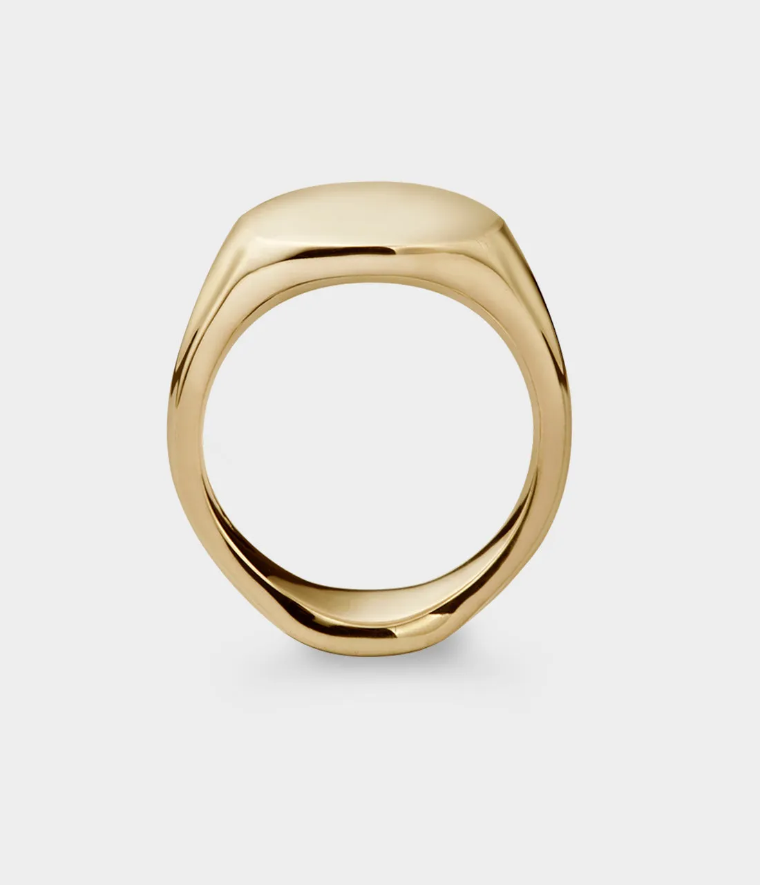 Oval Men's Signet Ring