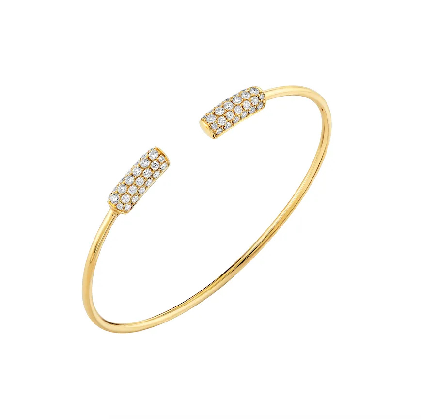 Pave Diamond Flex Cuff Bracelet