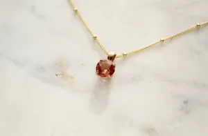 Pink Tourmaline necklace