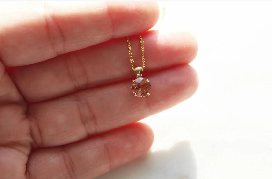 Pink Tourmaline necklace