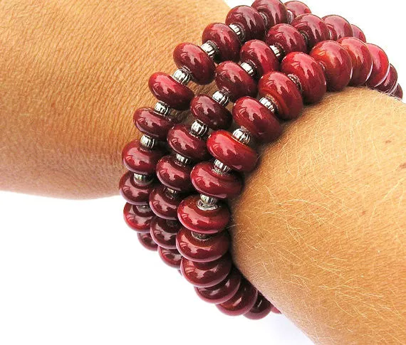 Red Wrap Bracelet