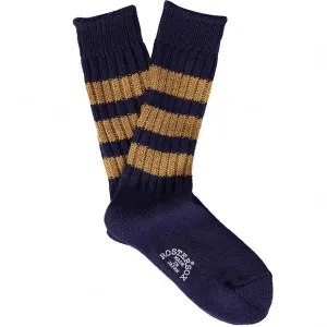 Rostersox Boston Stripe Sock - Navy / Gold