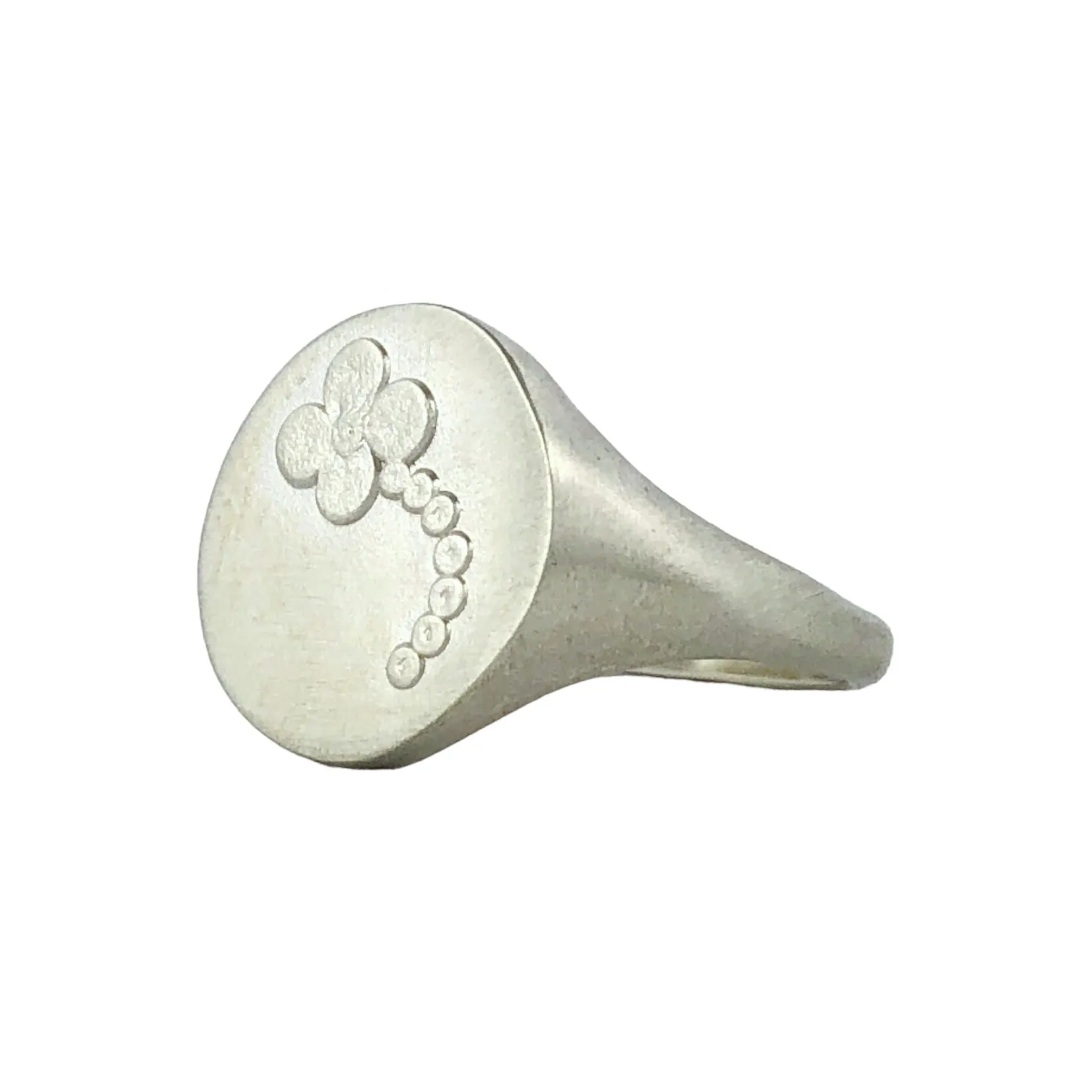 Round Posy Signet Ring - Milly Thomas