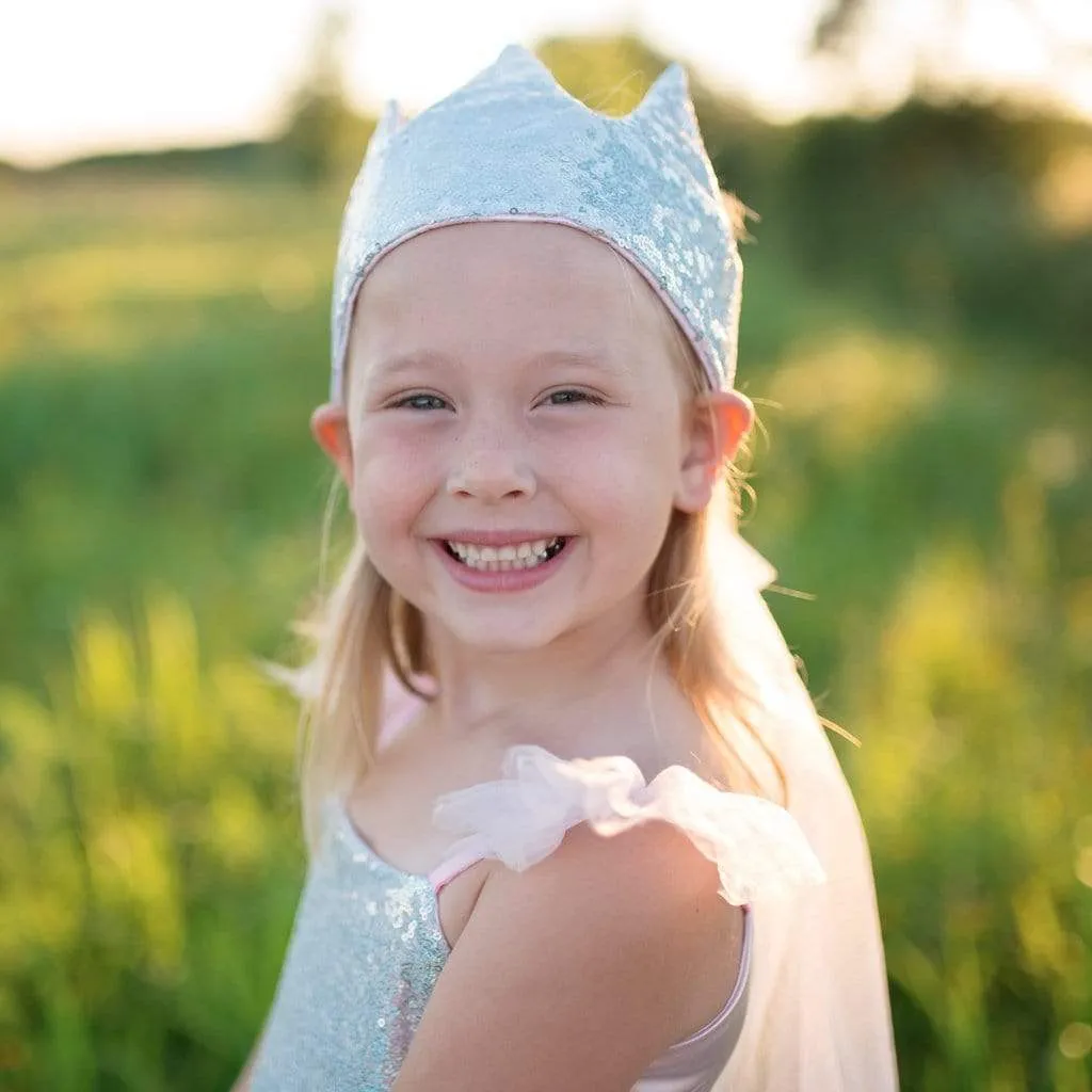 SEQUINS CROWN WITH VEIL