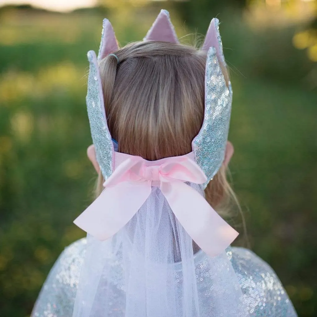 SEQUINS CROWN WITH VEIL