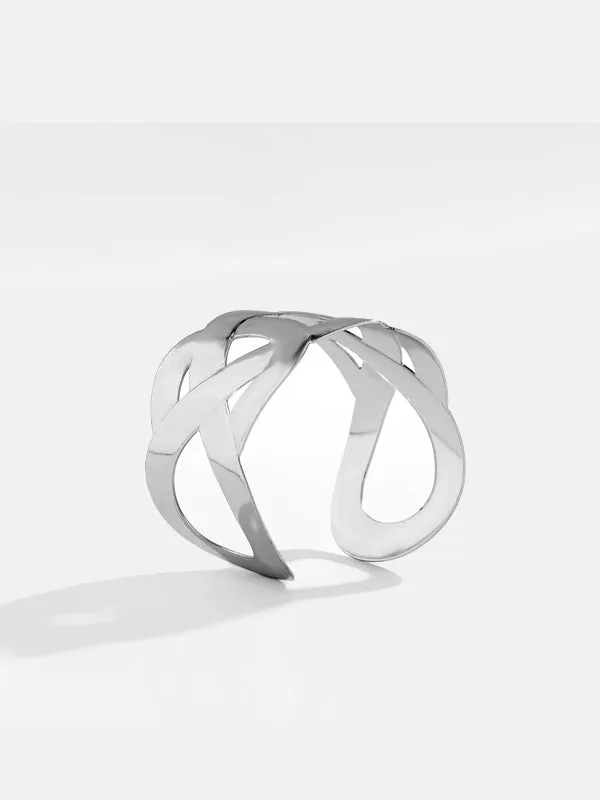 Silver Open Cuff Bracelet