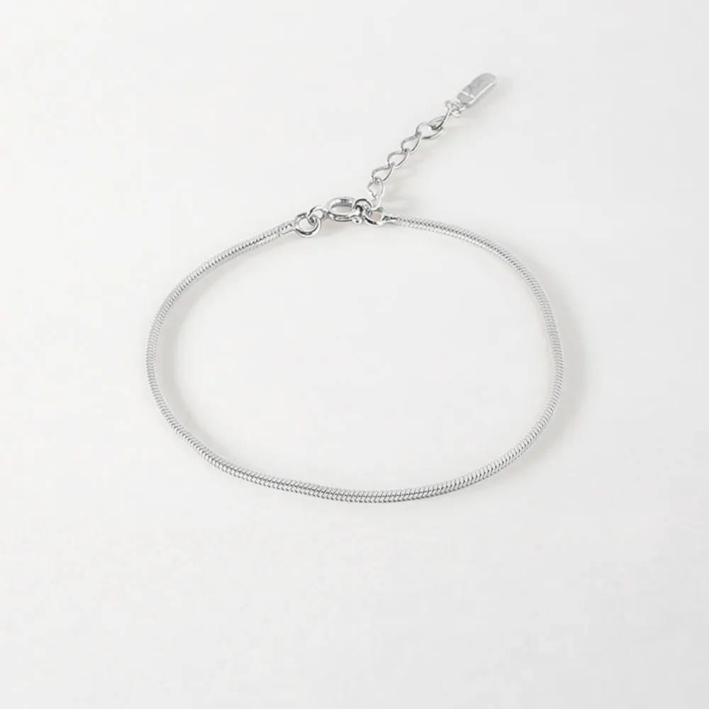 Snake Chain Bracelet - Silver