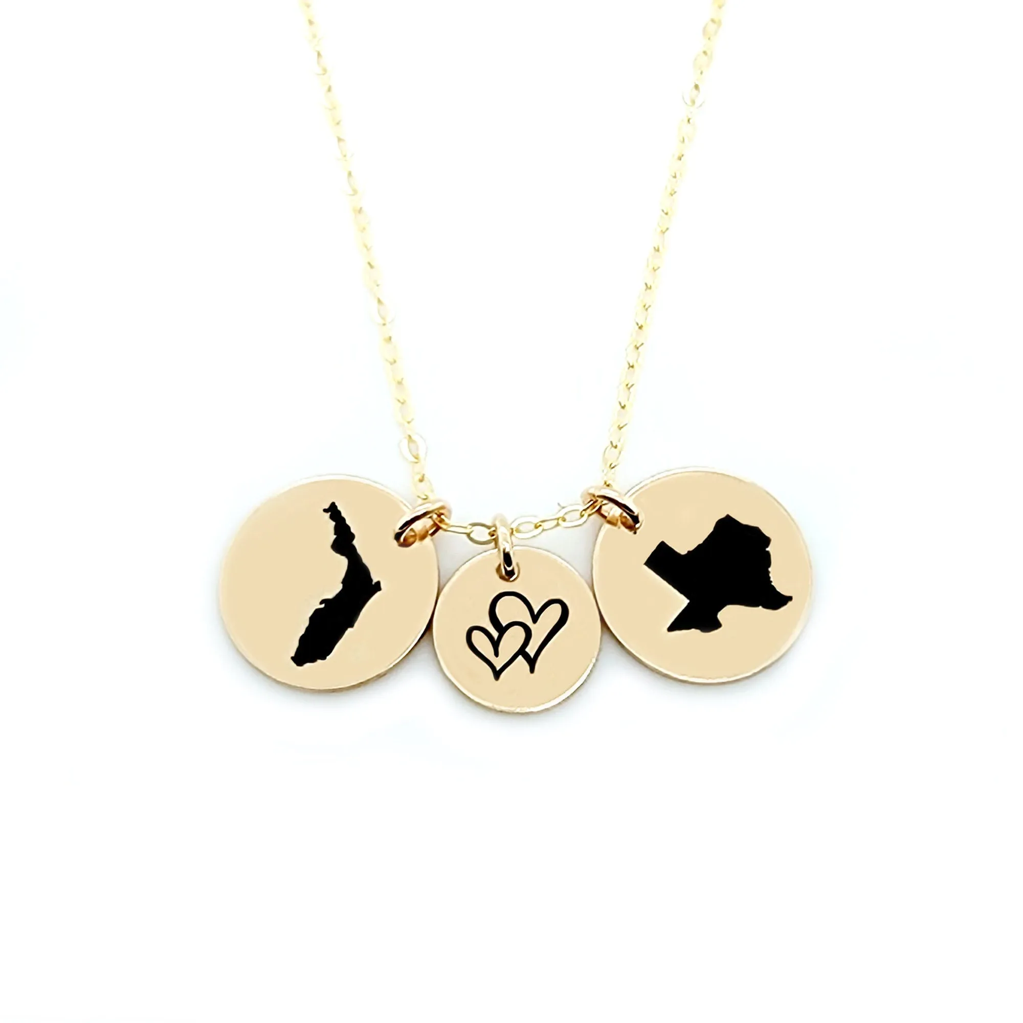 State to State Love Necklace - CG513N. Starts at