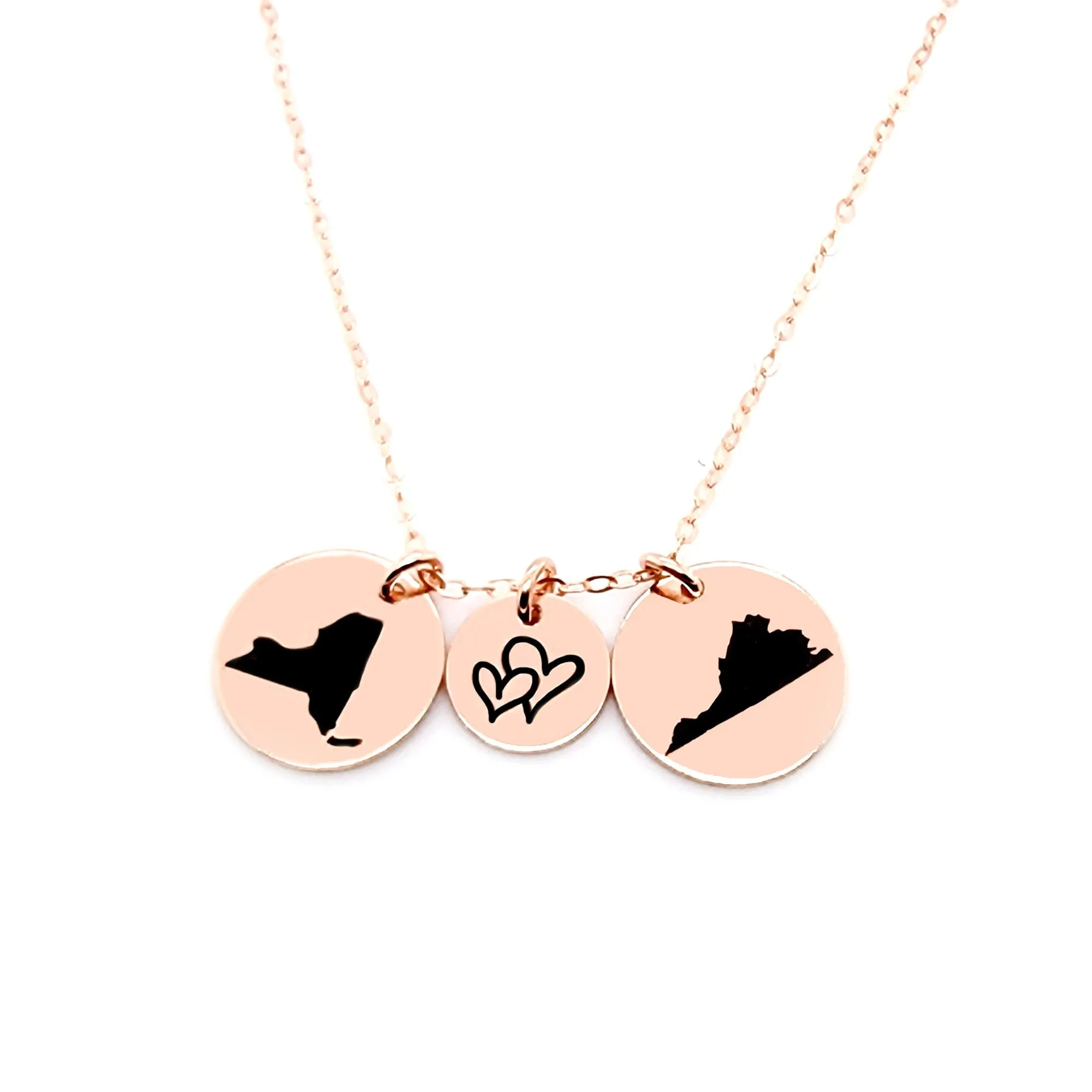 State to State Love Necklace - CG513N. Starts at