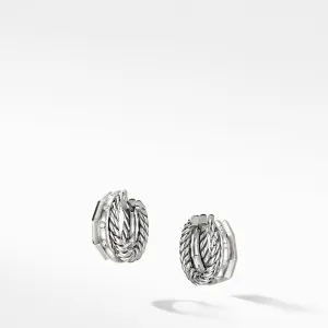 Stax Huggie Hoop Earrings with Diamonds