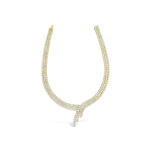 Three Strand Diamond Estate Necklace