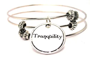 Tranquility Triple Style Expandable Bangle Bracelet