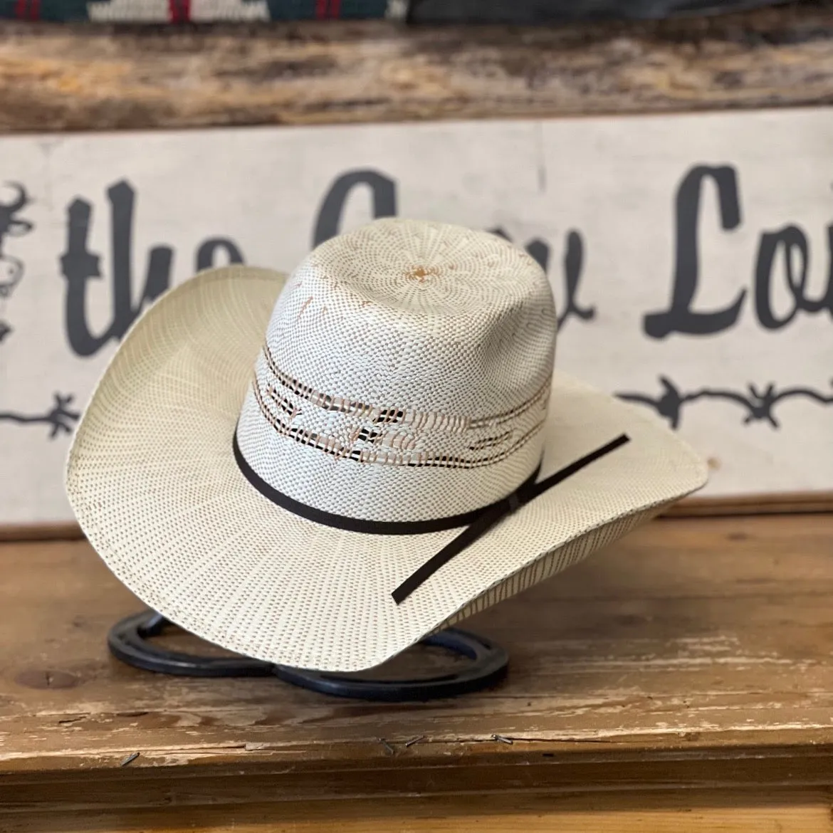 Twister Tan Bangora Pre Creased Luke Crown 3 3/4" Brim - Youth