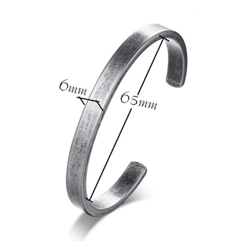 Vnox Vintage Stainless Steel Bangle for Men Women Mobius Twisted Cuff Bracelet Unisex Casual Pulseira Gents Jewelry